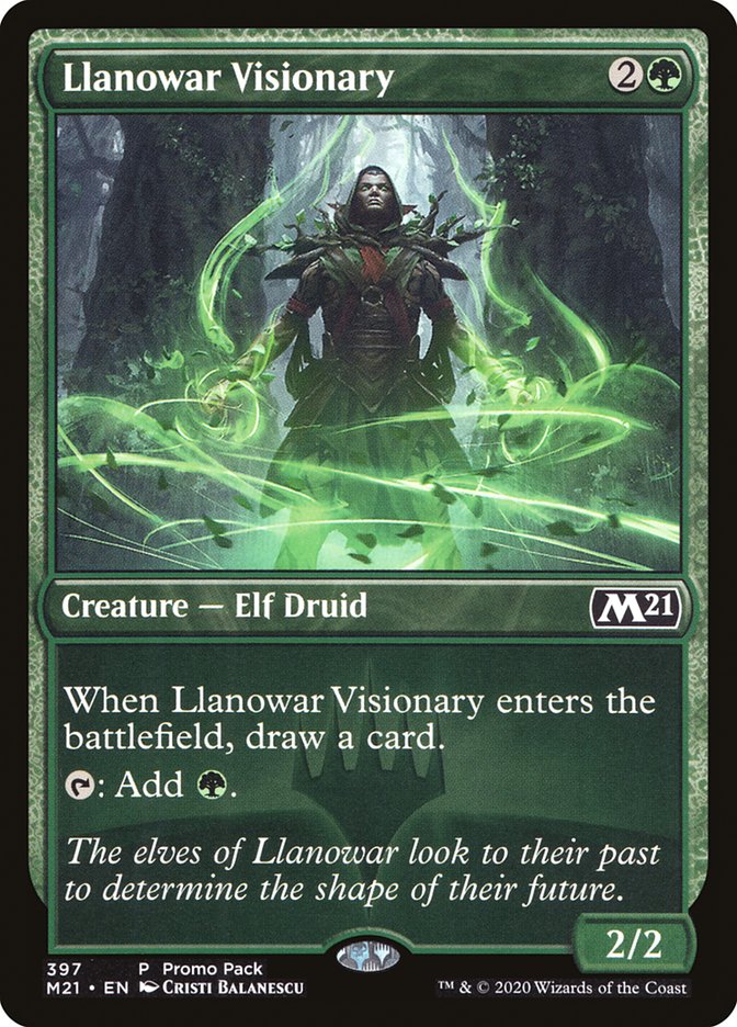 Llanowar Visionary (Promo Pack) [Core Set 2021 Promos] | Gate City Games LLC