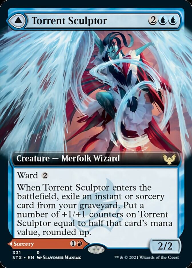 Torrent Sculptor // Flamethrower Sonata (Extended) [Strixhaven: School of Mages] | Gate City Games LLC
