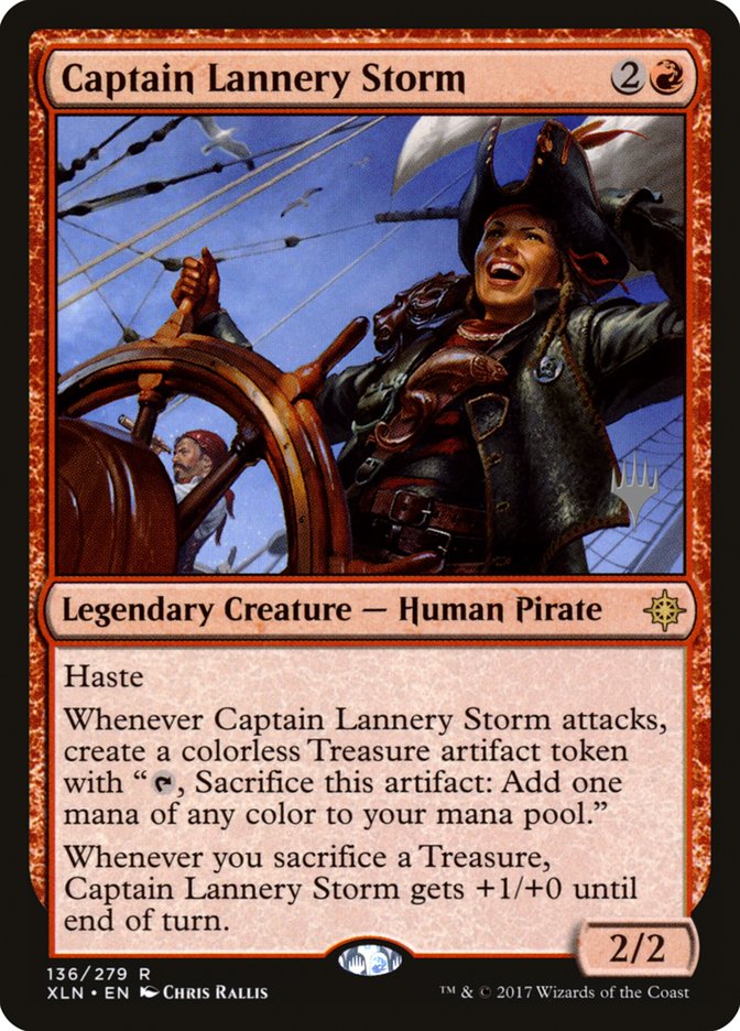 Captain Lannery Storm (Promo Pack) [Ixalan Promos] | Gate City Games LLC