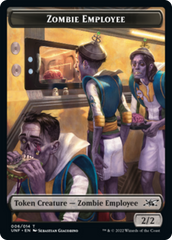 Zombie Employee // Storm Crow Double-sided Token [Unfinity Tokens] | Gate City Games LLC