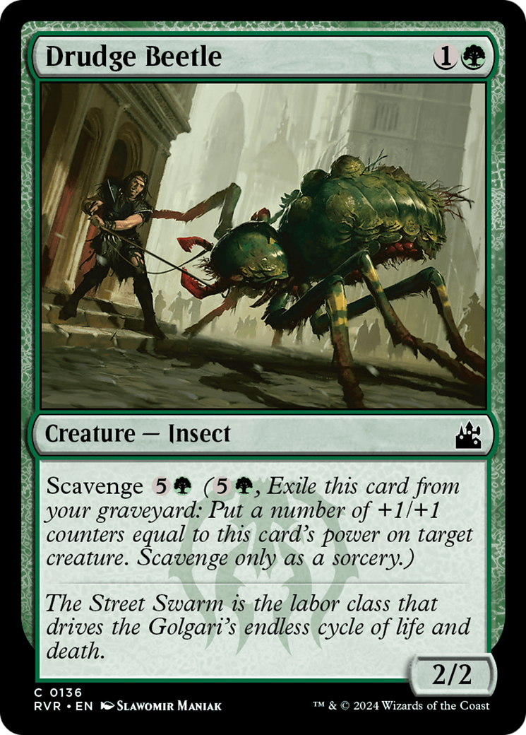 Drudge Beetle [Ravnica Remastered] | Gate City Games LLC