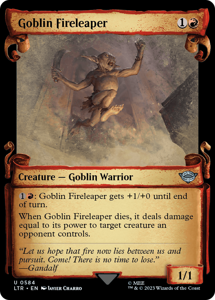 Goblin Fireleaper [The Lord of the Rings: Tales of Middle-Earth Showcase Scrolls] | Gate City Games LLC