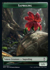 Beast // Saproling Double-sided Token [Streets of New Capenna Commander Tokens] | Gate City Games LLC
