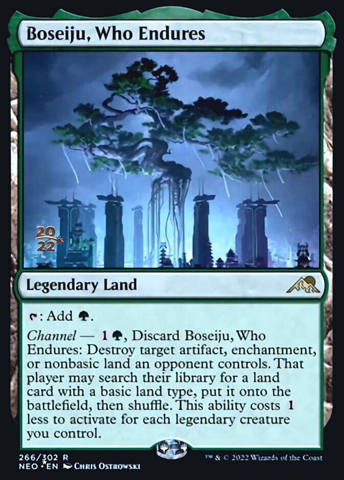 Boseiju, Who Endures [Kamigawa: Neon Dynasty Prerelease Promos] | Gate City Games LLC