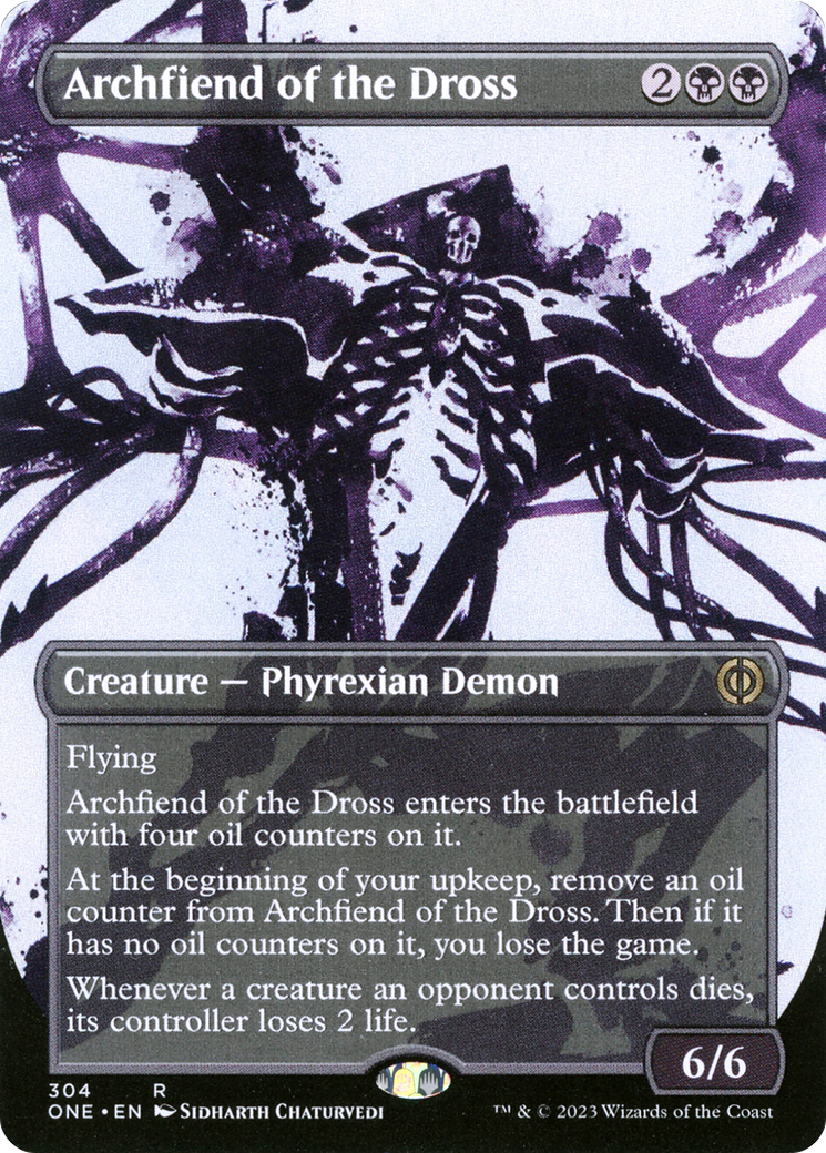 Archfiend of the Dross (Borderless Ichor) [Phyrexia: All Will Be One] | Gate City Games LLC