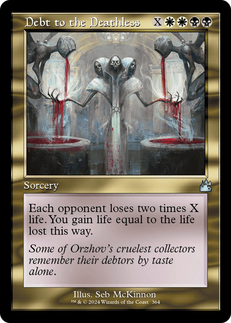 Debt to the Deathless (Retro Frame) [Ravnica Remastered] | Gate City Games LLC