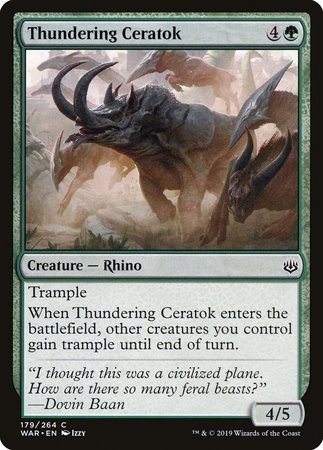 Thundering Ceratok [War of the Spark] | Gate City Games LLC