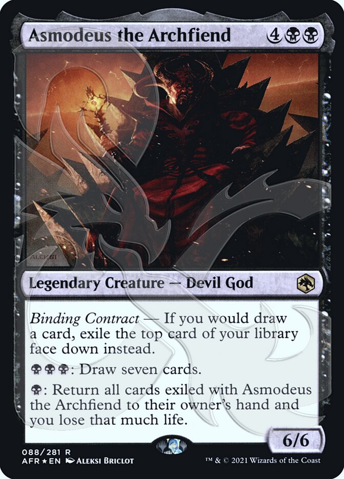 Asmodeus the Archfiend (Ampersand Promo) [Dungeons & Dragons: Adventures in the Forgotten Realms Promos] | Gate City Games LLC