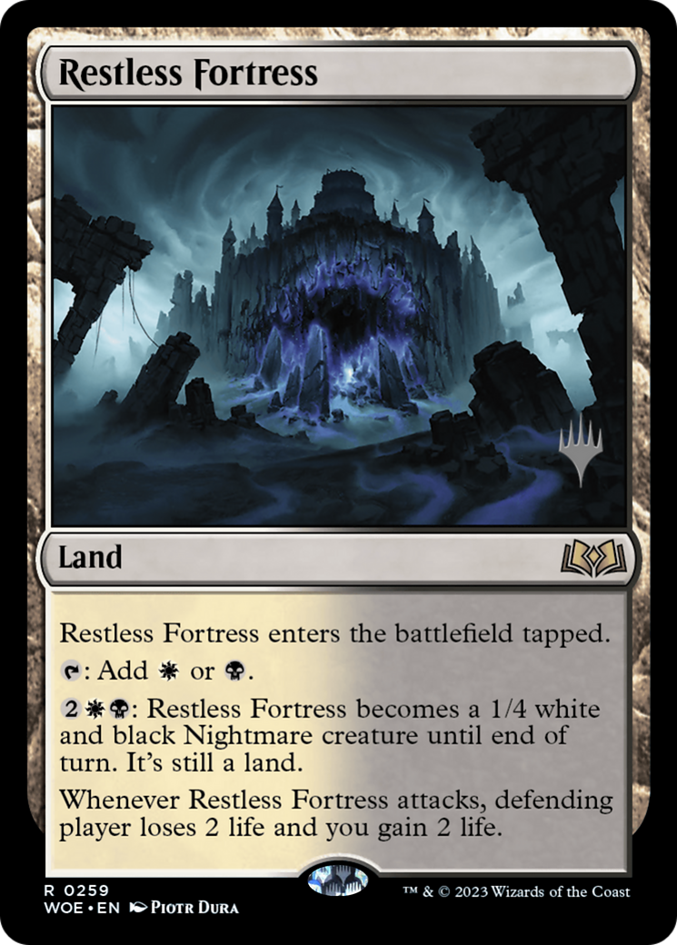 Restless Fortress (Promo Pack) [Wilds of Eldraine Promos] | Gate City Games LLC