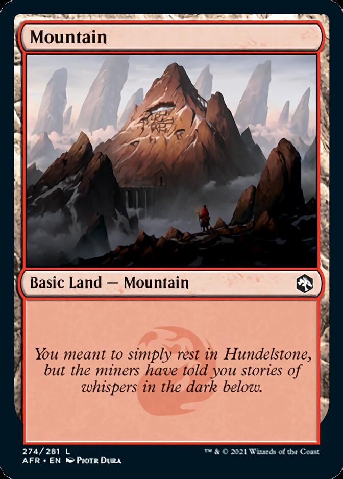 Mountain (274) [Dungeons & Dragons: Adventures in the Forgotten Realms] | Gate City Games LLC