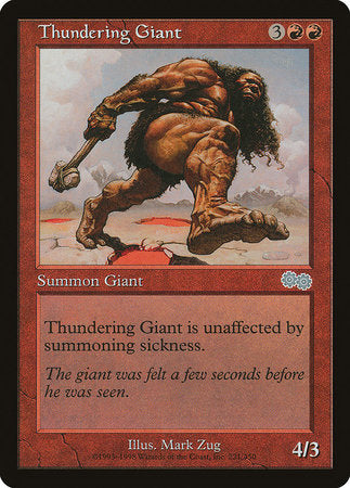 Thundering Giant [Urza's Saga] | Gate City Games LLC