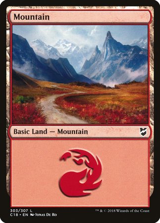 Mountain (303) [Commander 2018] | Gate City Games LLC