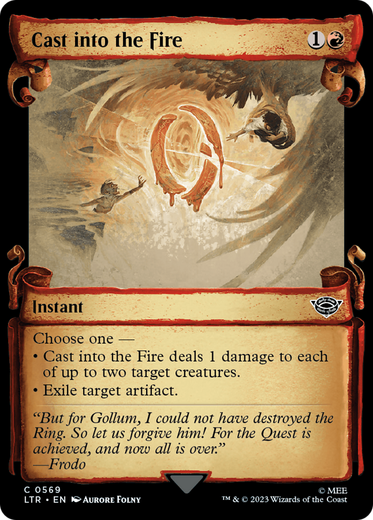 Cast into the Fire [The Lord of the Rings: Tales of Middle-Earth Showcase Scrolls] | Gate City Games LLC