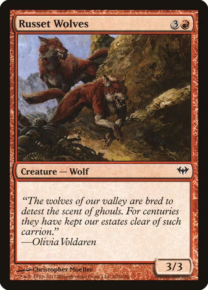 Russet Wolves [Dark Ascension] | Gate City Games LLC