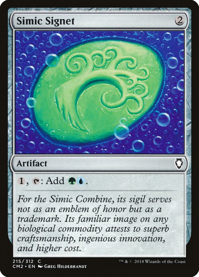 Simic Signet (215/312) [Commander Anthology Volume II] | Gate City Games LLC