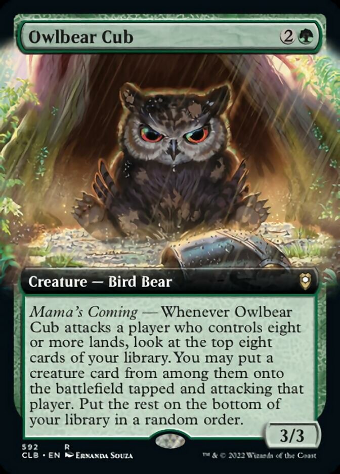 Owlbear Cub (Extended Art) [Commander Legends: Battle for Baldur's Gate] | Gate City Games LLC