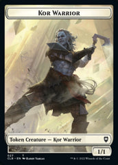 Kor Warrior // Treasure Double-sided Token [Commander Legends: Battle for Baldur's Gate Tokens] | Gate City Games LLC