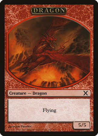 Dragon Token [Tenth Edition Tokens] | Gate City Games LLC