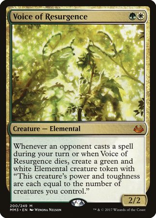 Voice of Resurgence [Modern Masters 2017] | Gate City Games LLC