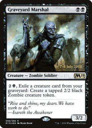 Graveyard Marshal [Core Set 2019 Promos] | Gate City Games LLC