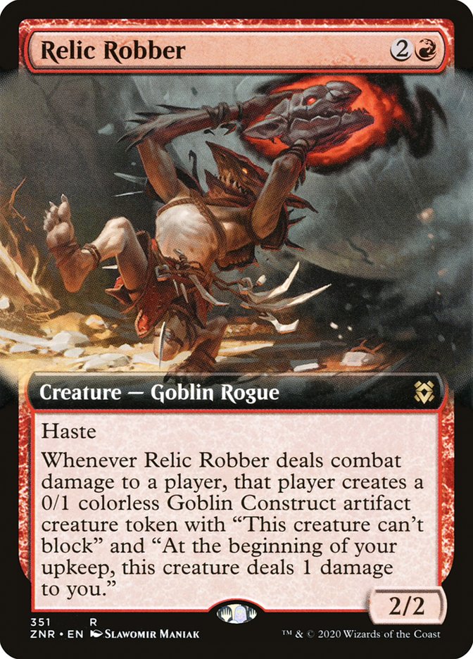 Relic Robber (Extended Art) [Zendikar Rising] | Gate City Games LLC