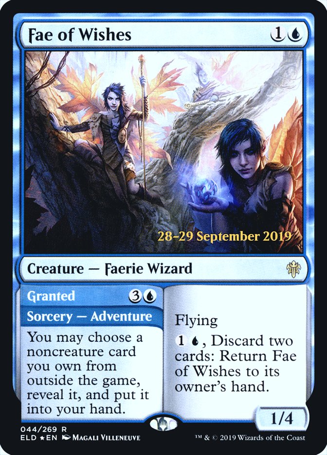 Fae of Wishes // Granted  [Throne of Eldraine Prerelease Promos] | Gate City Games LLC