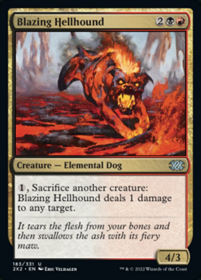 Blazing Hellhound [Double Masters 2022] | Gate City Games LLC