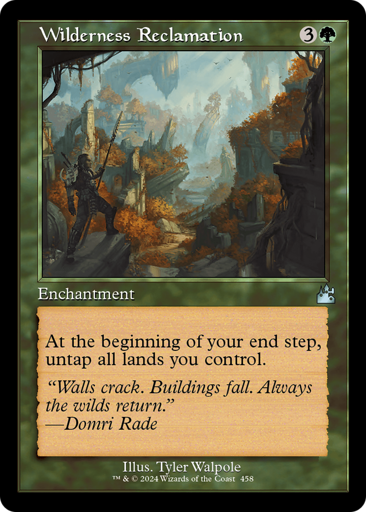 Wilderness Reclamation [Ravnica Remastered] | Gate City Games LLC