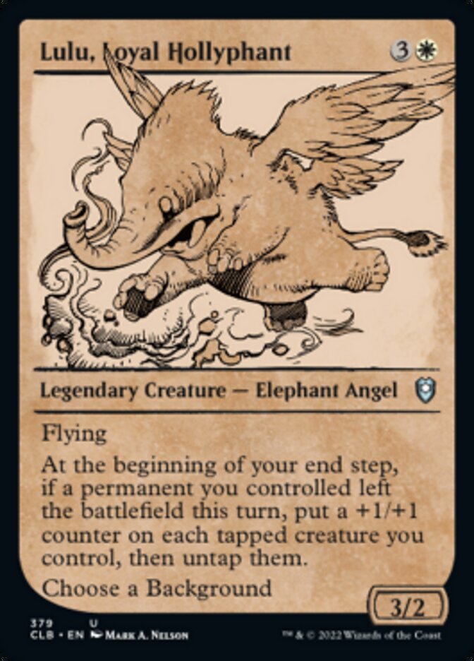 Lulu, Loyal Hollyphant (Showcase) [Commander Legends: Battle for Baldur's Gate] | Gate City Games LLC