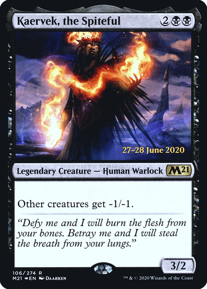 Kaervek, the Spiteful  [Core Set 2021 Prerelease Promos] | Gate City Games LLC