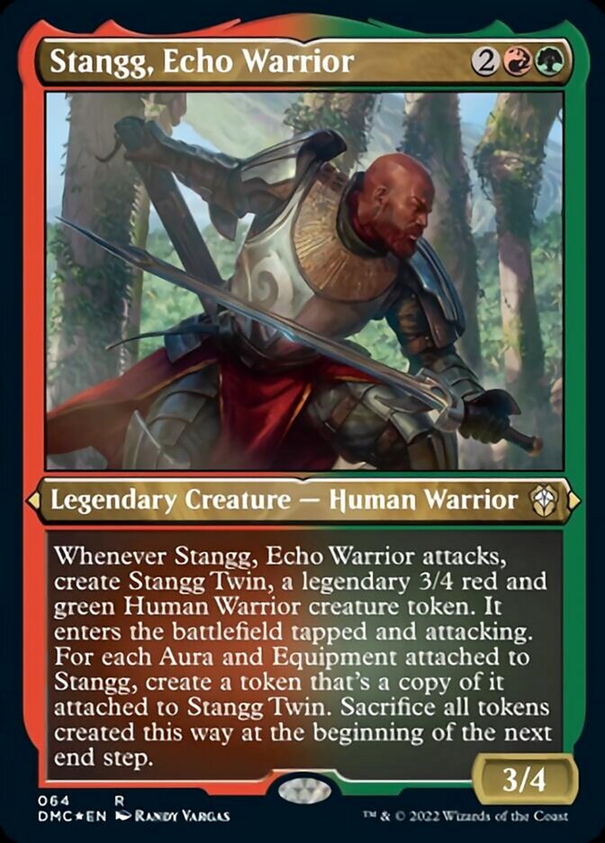 Stangg, Echo Warrior (Foil Etched) [Dominaria United Commander] | Gate City Games LLC