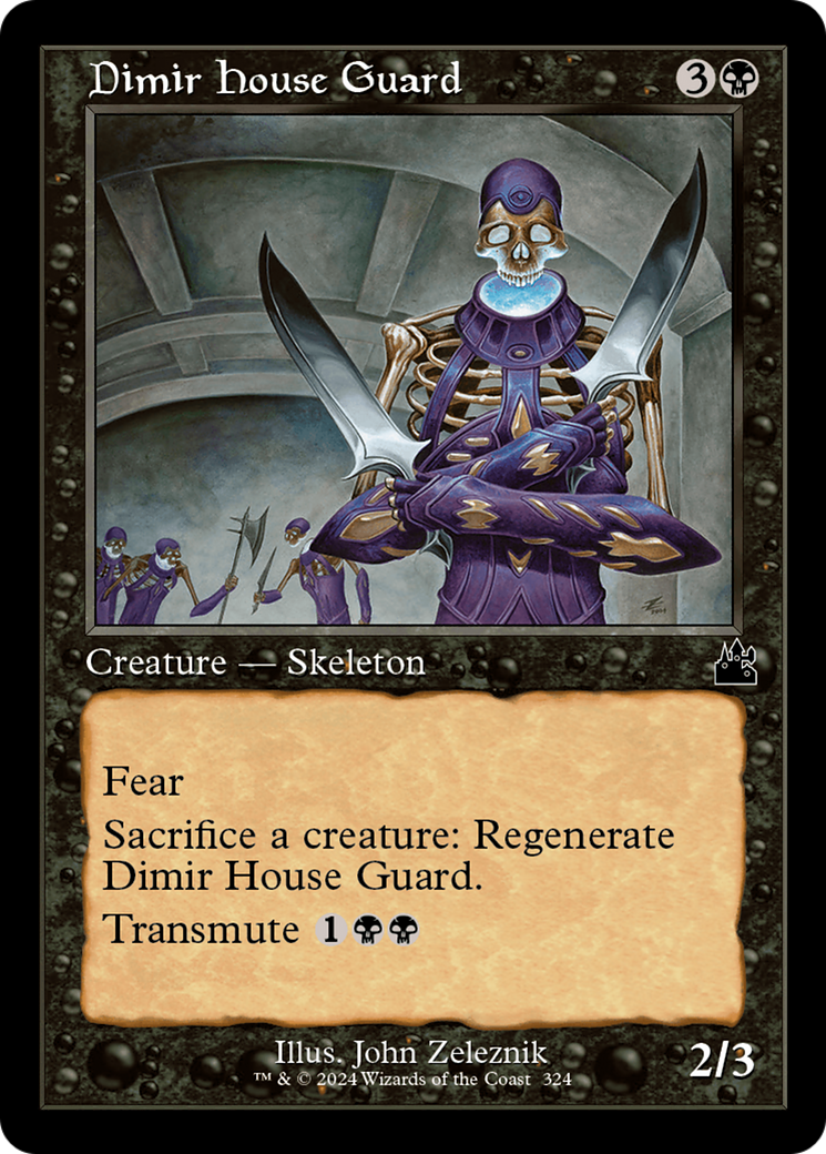 Dimir House Guard (Retro Frame) [Ravnica Remastered] | Gate City Games LLC