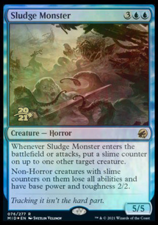 Sludge Monster [Innistrad: Midnight Hunt Prerelease Promos] | Gate City Games LLC