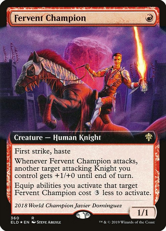 Fervent Champion (Extended Art) [Throne of Eldraine] | Gate City Games LLC