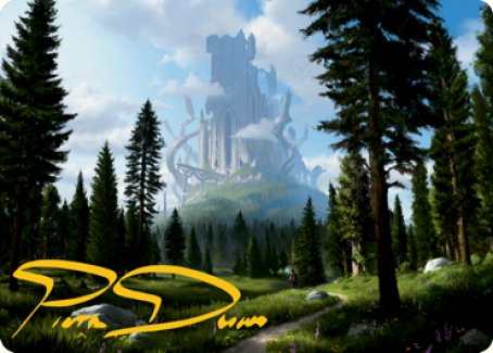 Forest (278) Art Card (Gold-Stamped Signature) [Dungeons & Dragons: Adventures in the Forgotten Realms Art Series] | Gate City Games LLC