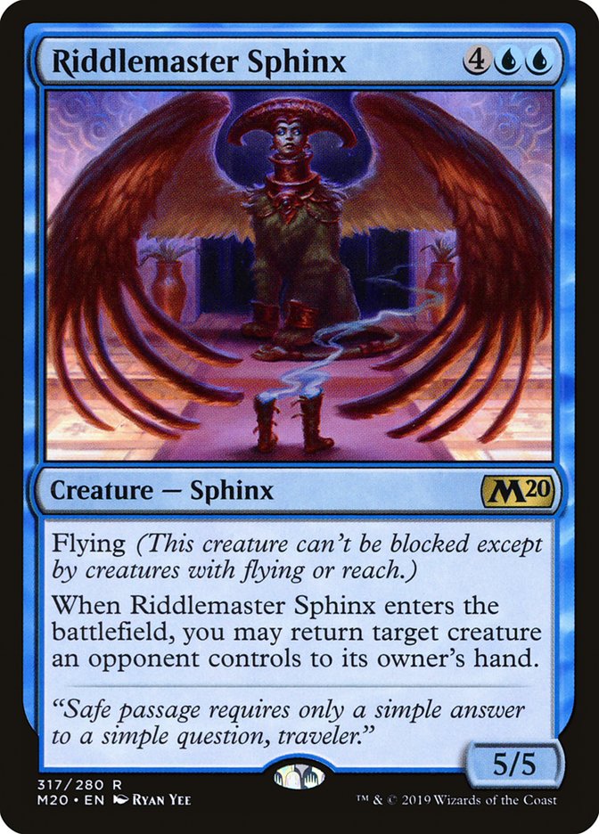 Riddlemaster Sphinx [Core Set 2020] | Gate City Games LLC