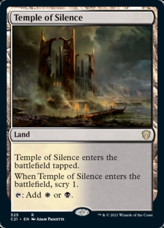 Temple of Silence [Commander 2021] | Gate City Games LLC