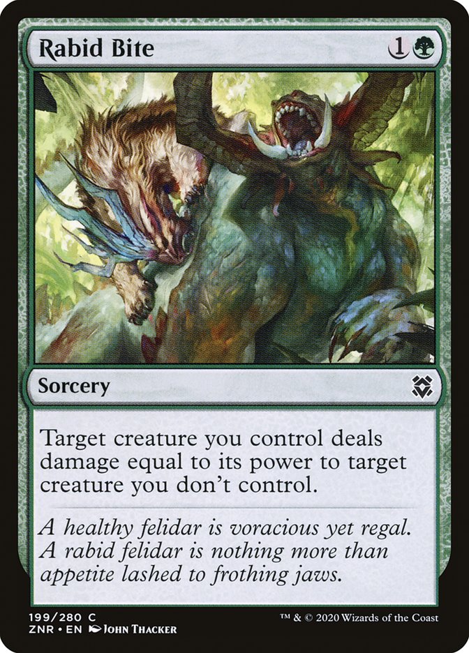 Rabid Bite [Zendikar Rising] | Gate City Games LLC