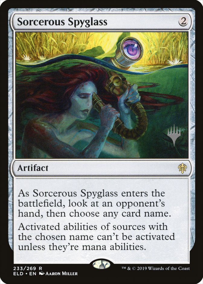 Sorcerous Spyglass (Promo Pack) [Throne of Eldraine Promos] | Gate City Games LLC