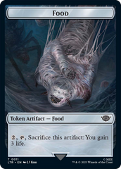 Food // Wraith Double-Sided Token [The Lord of the Rings: Tales of Middle-Earth Commander Tokens] | Gate City Games LLC