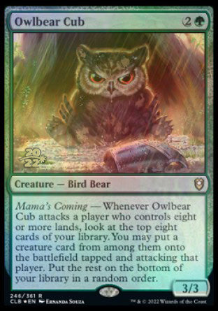 Owlbear Cub [Commander Legends: Battle for Baldur's Gate Prerelease Promos] | Gate City Games LLC