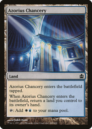 Azorius Chancery [Commander 2011] | Gate City Games LLC
