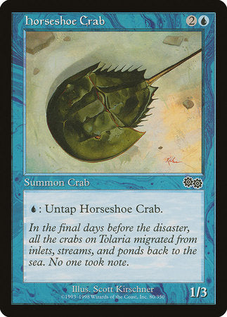 Horseshoe Crab [Urza's Saga] | Gate City Games LLC
