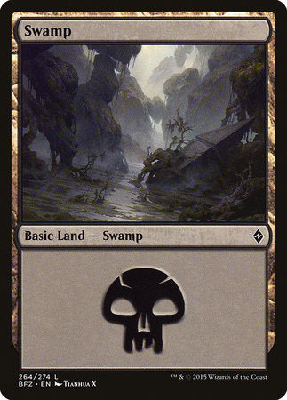 Swamp (264) [Battle for Zendikar] | Gate City Games LLC