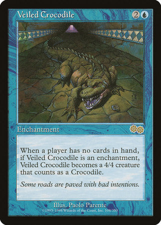 Veiled Crocodile [Urza's Saga] | Gate City Games LLC