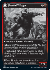 Fearful Villager // Fearsome Werewolf [Innistrad: Double Feature] | Gate City Games LLC