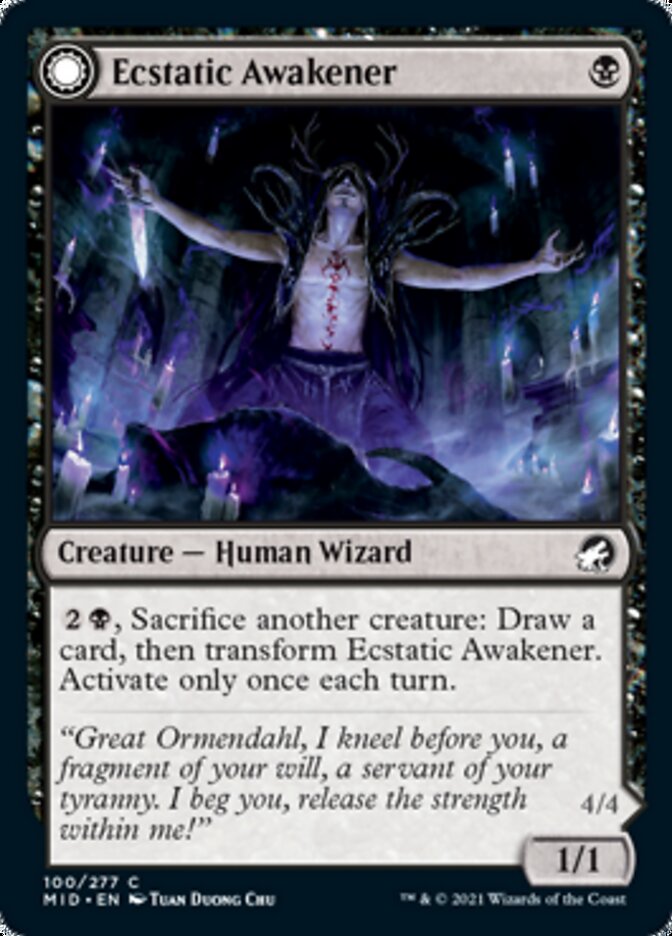 Ecstatic Awakener // Awoken Demon [Innistrad: Midnight Hunt] | Gate City Games LLC