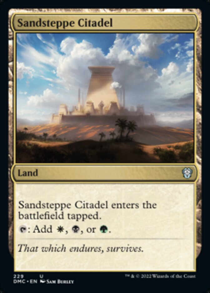 Sandsteppe Citadel [Dominaria United Commander] | Gate City Games LLC