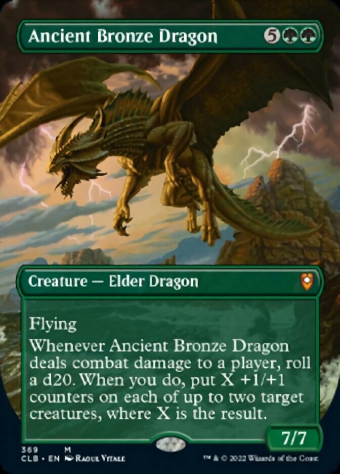 Ancient Bronze Dragon (Borderless Alternate Art) [Commander Legends: Battle for Baldur's Gate] | Gate City Games LLC