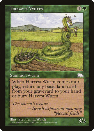 Harvest Wurm [Weatherlight] | Gate City Games LLC